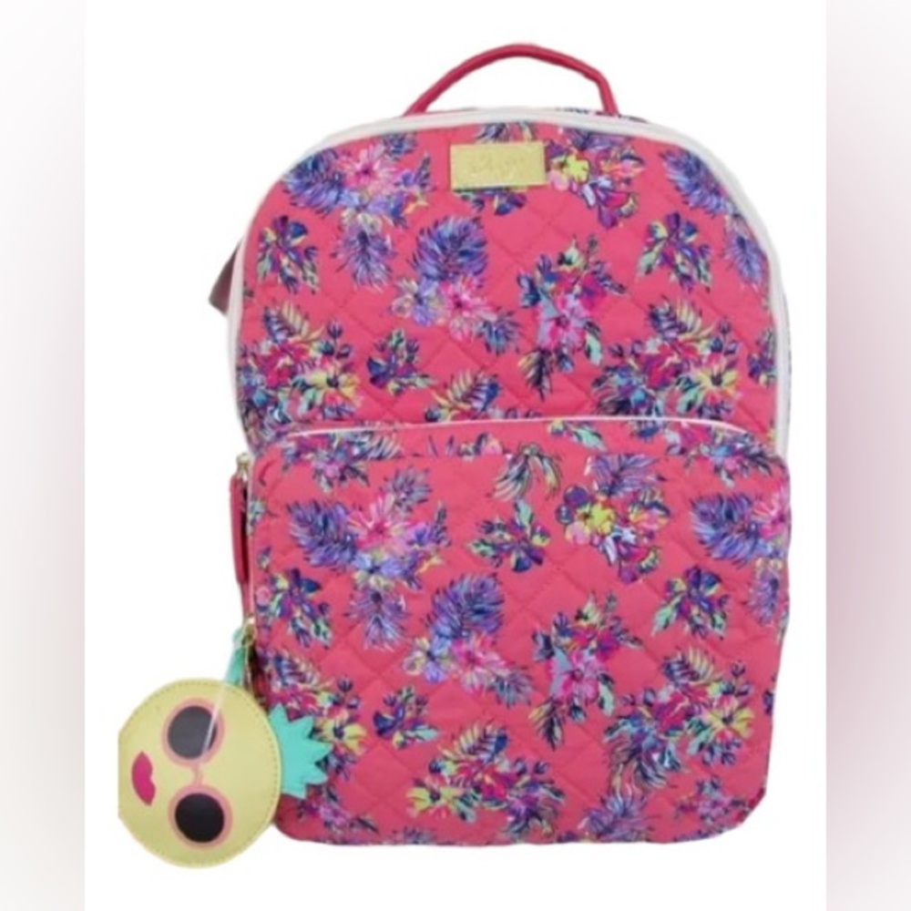 Betsey Johnson Pink Floral Backpack